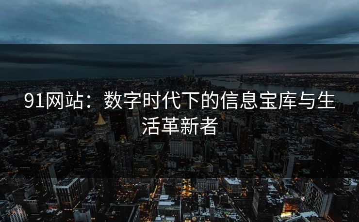 91网站：数字时代下的信息宝库与生活革新者